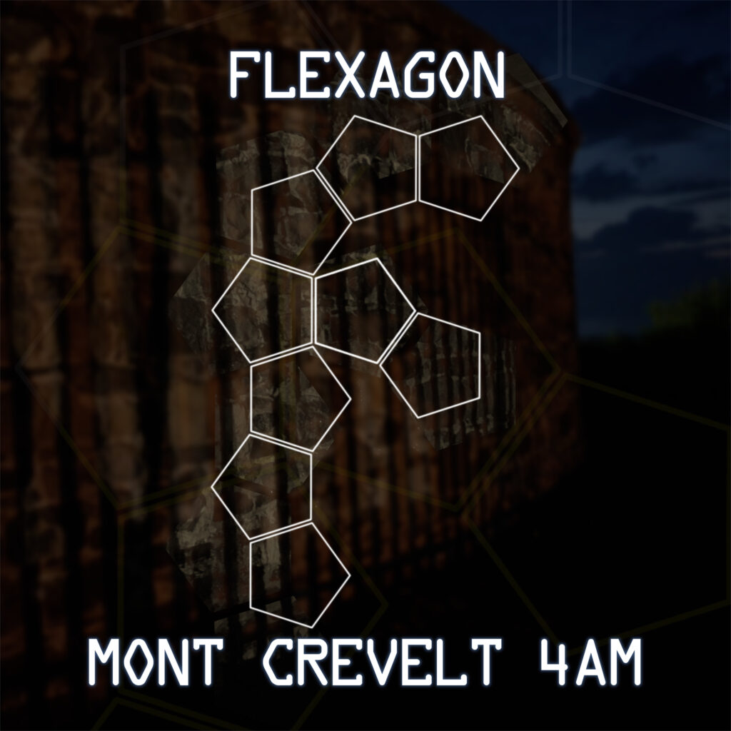 Flexagon. Mont Crevelt 4am single artwork.